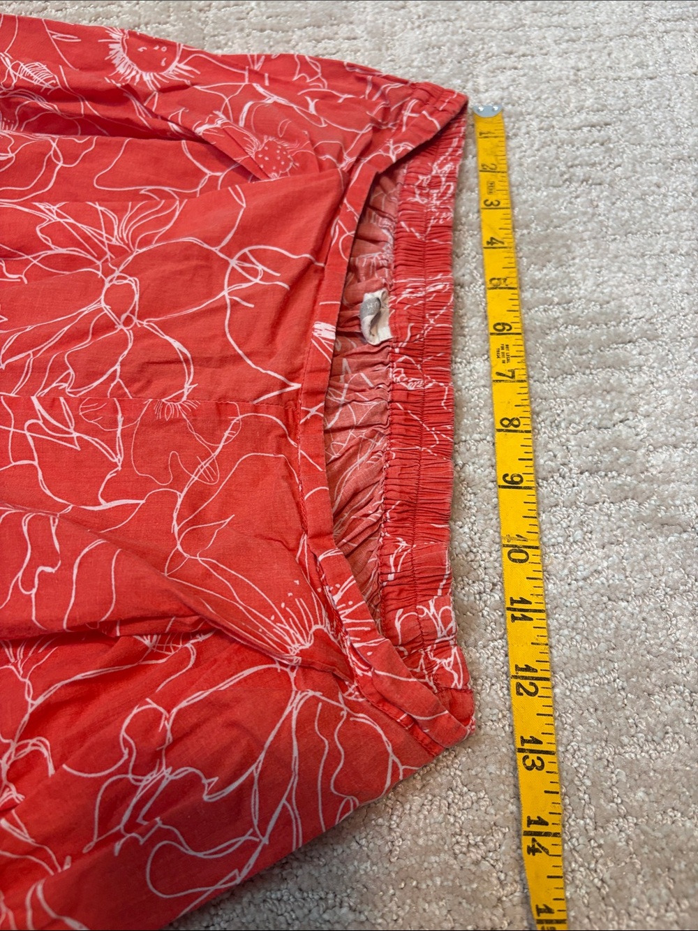Nic Obar Orange Floral Harem pants Women’s Medium. Spring Summer 100% Cotton - Picture 4 of 7